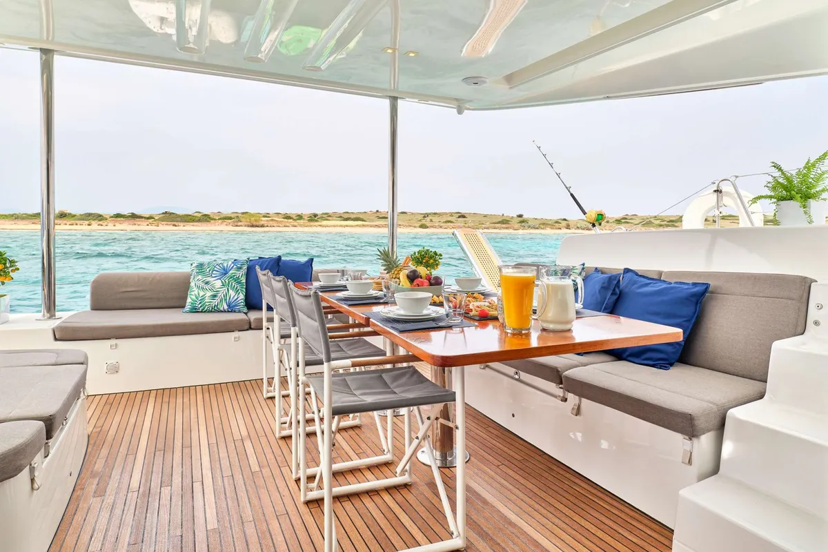 Andiamo, a Lagoon 50 catamaran at Athens, Greece