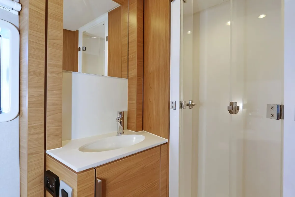 Cabin on Breeze, a Bali 4.4 catamaran at Općina Sukošan, Croatia
