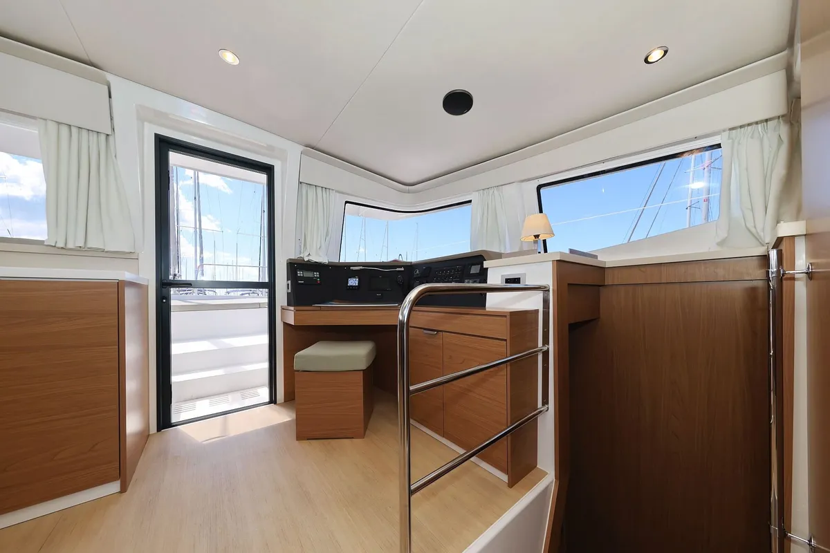 Salon of Breeze, a Bali 4.4 catamaran at Općina Sukošan, Croatia