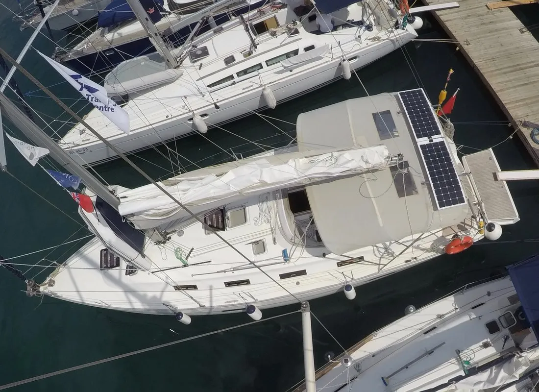 Almina, a Bavaria Cruiser 40 sailboat at Fethiye, Turkey