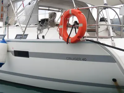 Almina, a Bavaria Cruiser 40 sailboat at Fethiye, Turkey