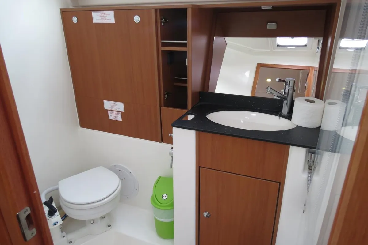 Almina, a Bavaria Cruiser 40 sailboat at Fethiye, Turkey