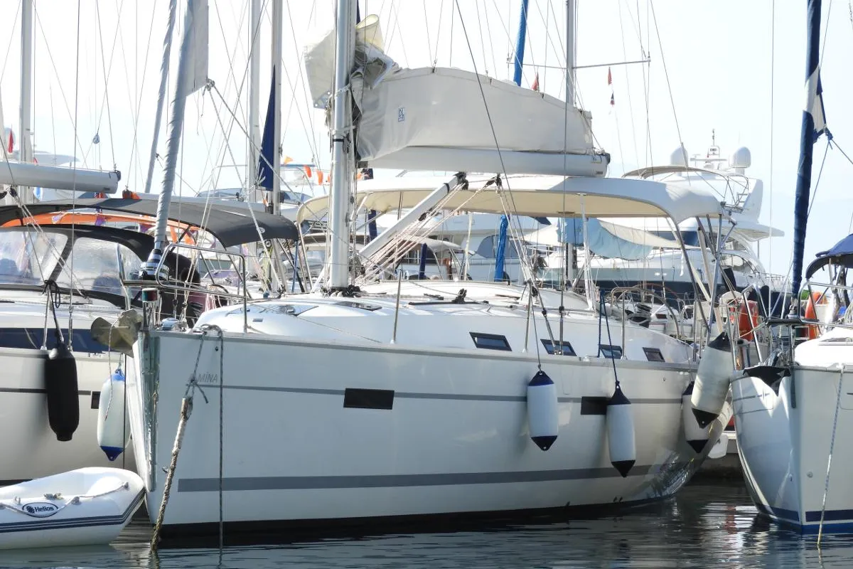 Almina, a Bavaria Cruiser 40 sailboat at Fethiye, Turkey