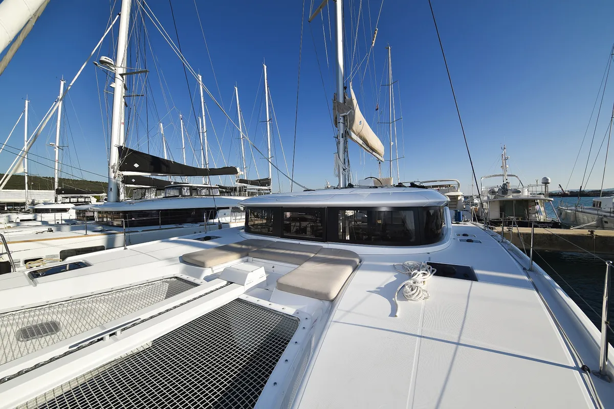 MIDLIFE CRISIS, a Lagoon 46 catamaran at Općina Sukošan, Croatia