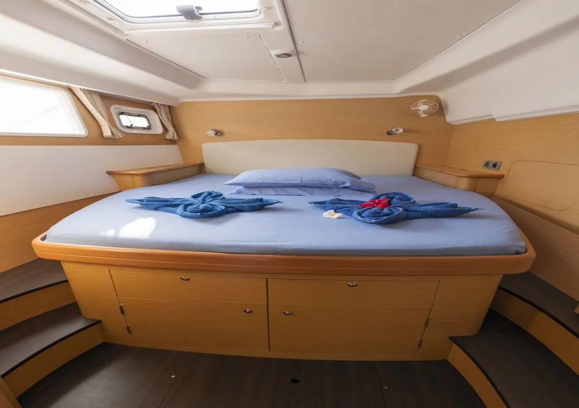 Cabin on Mystikal, a Lagoon 440 catamaran at Baan Salak Phet, Thailand
