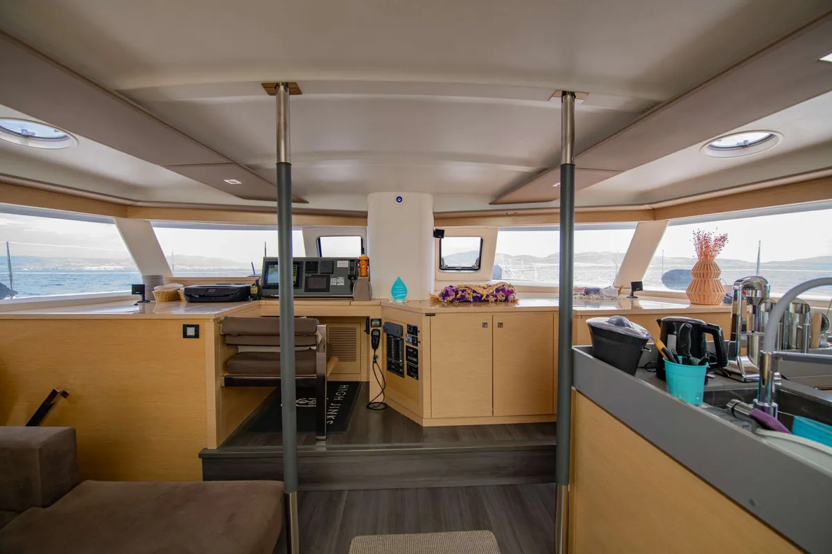 High Jinks, a Fountaine Pajot Sanya 57 sailboat at Athens, Greece
