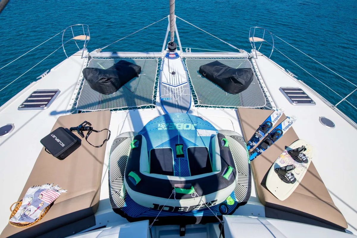 High Jinks, a Fountaine Pajot Sanya 57 sailboat at Athens, Greece