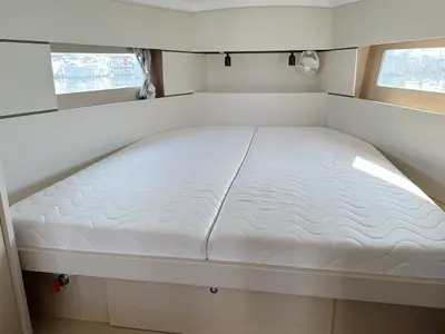 Cabin on Tena, a Beneteau Oceanis 38.1 sailboat at Punat, Croatia