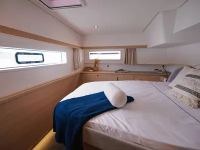 Fountaine Pajot FP 48, a catamaran at es Jonquet, Spain