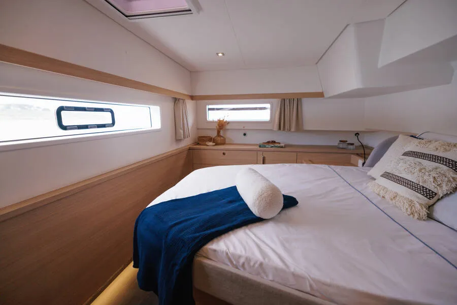 Fountaine Pajot FP 48, a catamaran at es Jonquet, Spain