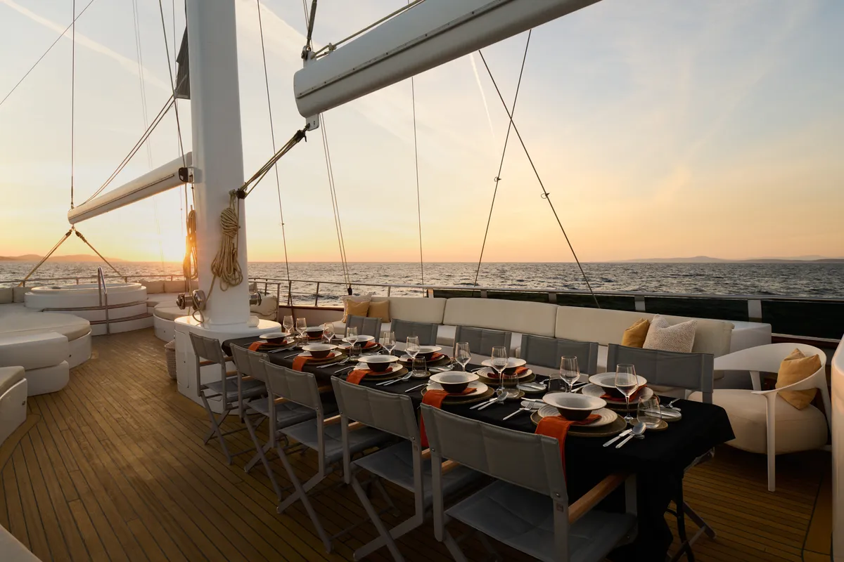 Cabin on Lady Gita, a Gulet Motor sailer motor yacht at Split, Croatia