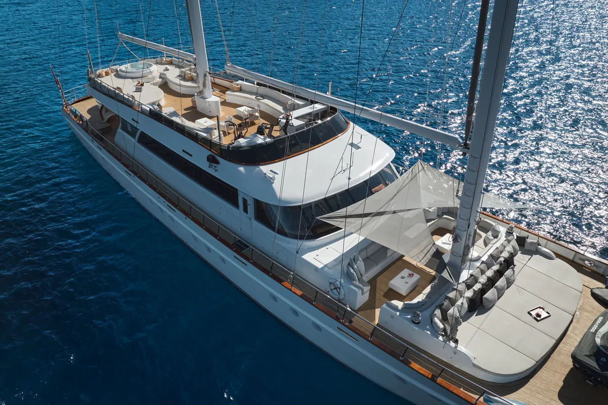 Cabin on Lady Gita, a Gulet Motor sailer motor yacht at Split, Croatia