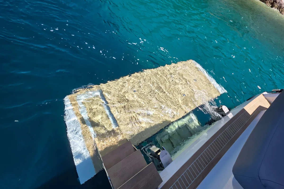 Tireless Too, a Sealine F430 motor yacht at Grad Kaštela, Croatia