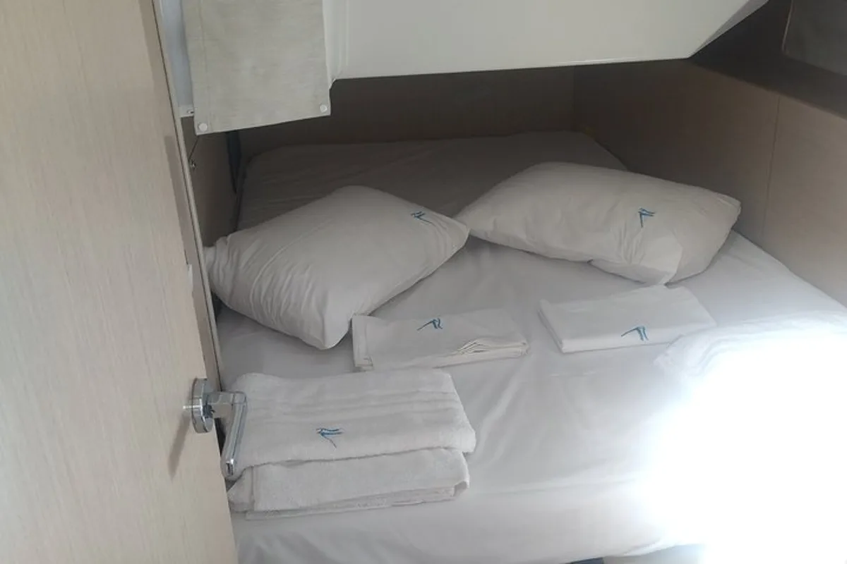 Cabin on Magnum, a Beneteau Oceanis 40.1 sailboat at Athens, Greece