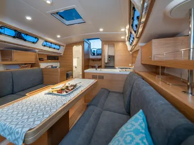 Salon of Lady X, a X-Yachts Xc 35 sailboat at Općina Rogoznica, Croatia