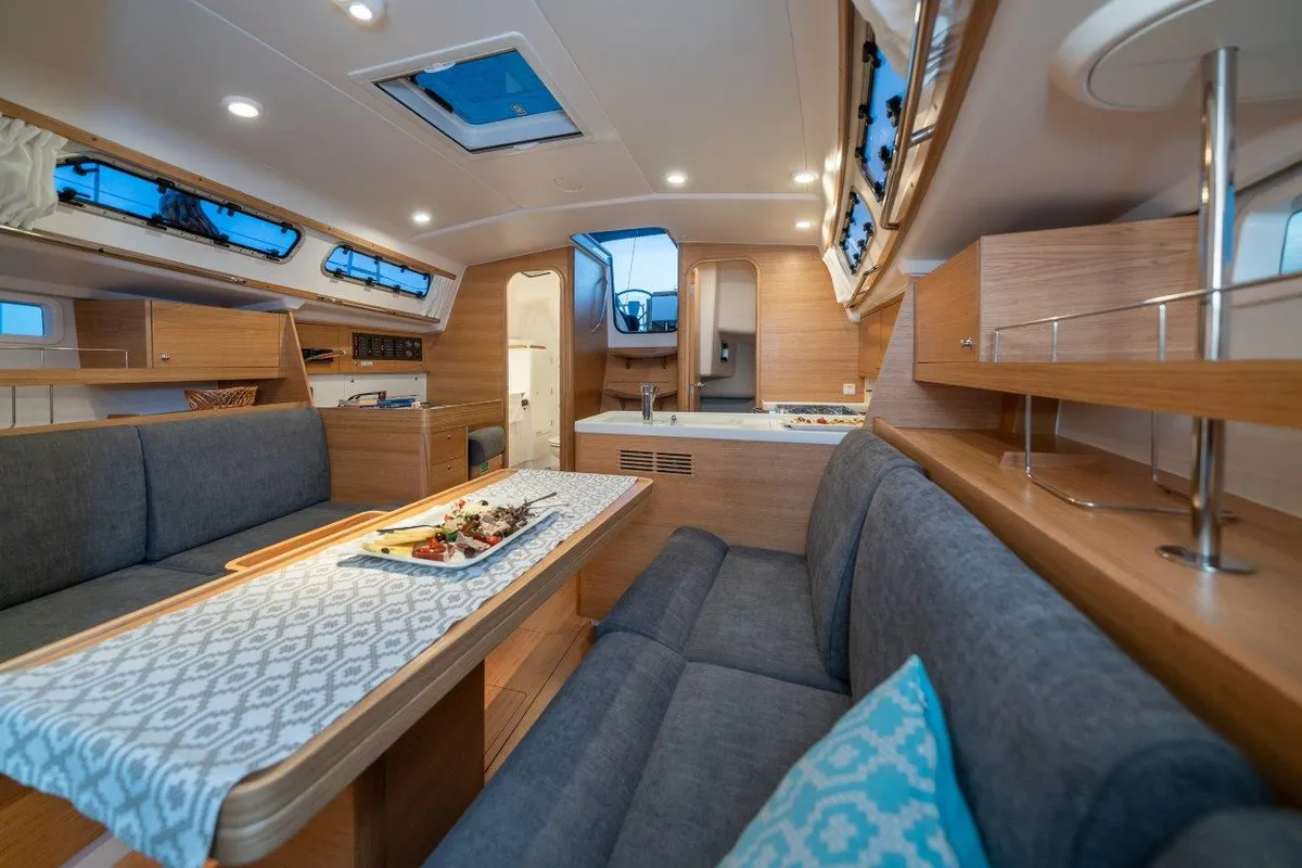 Salon of Lady X, a X-Yachts Xc 35 sailboat at Općina Rogoznica, Croatia