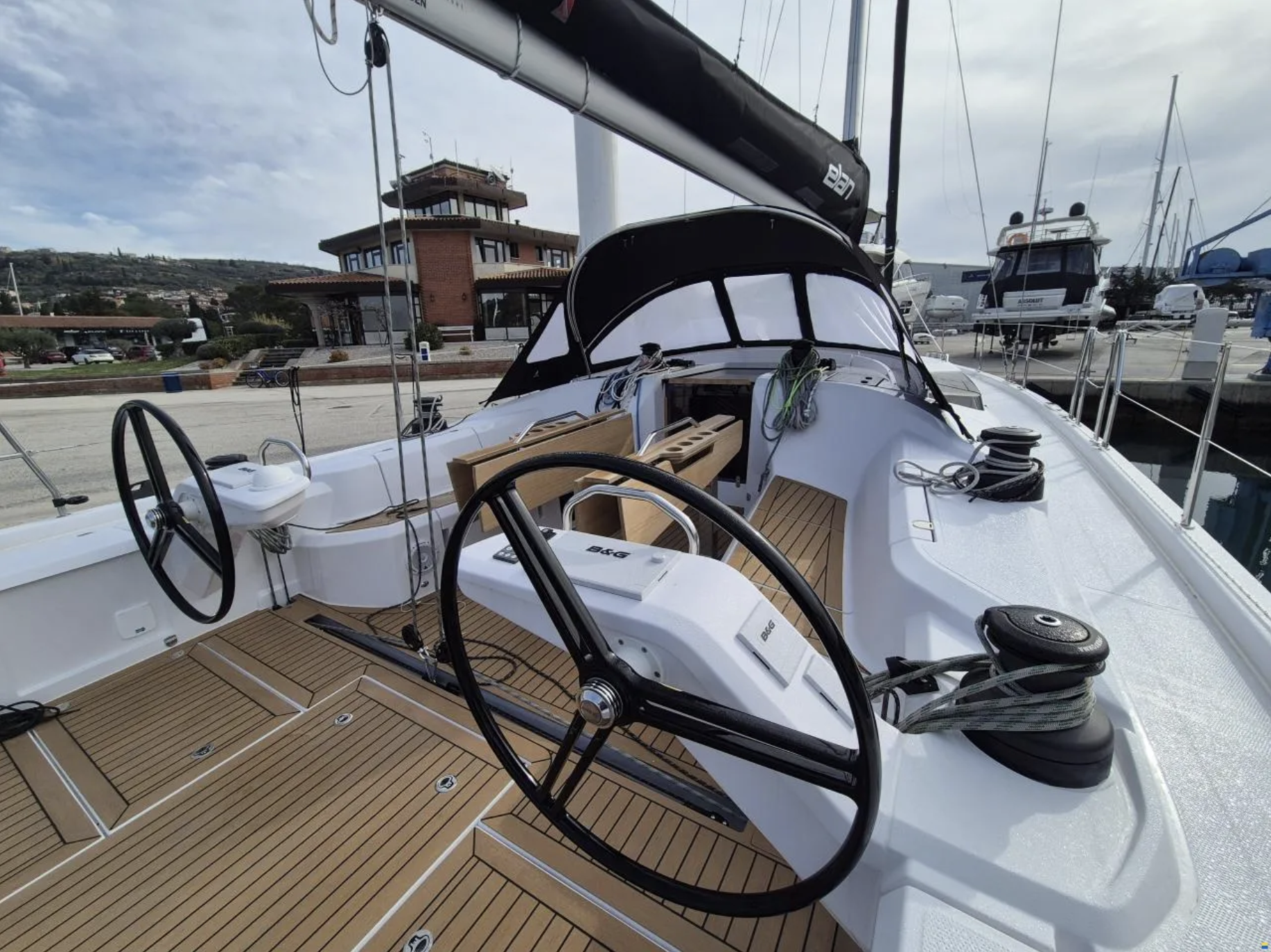 Sailing Grace, a Elan E6 sailboat at Grad Biograd na Moru, Croatia