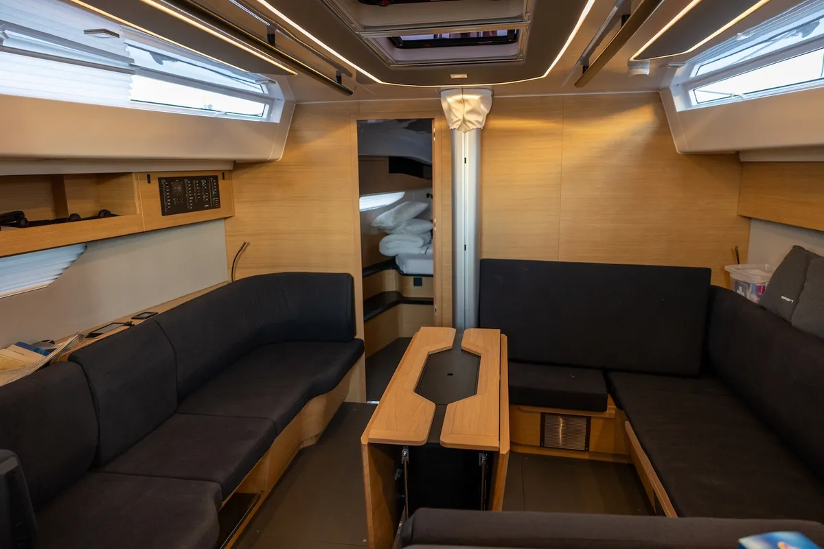 Salon of Sailing Grace, a Elan E6 sailboat at Biograd na Moru, Croatia