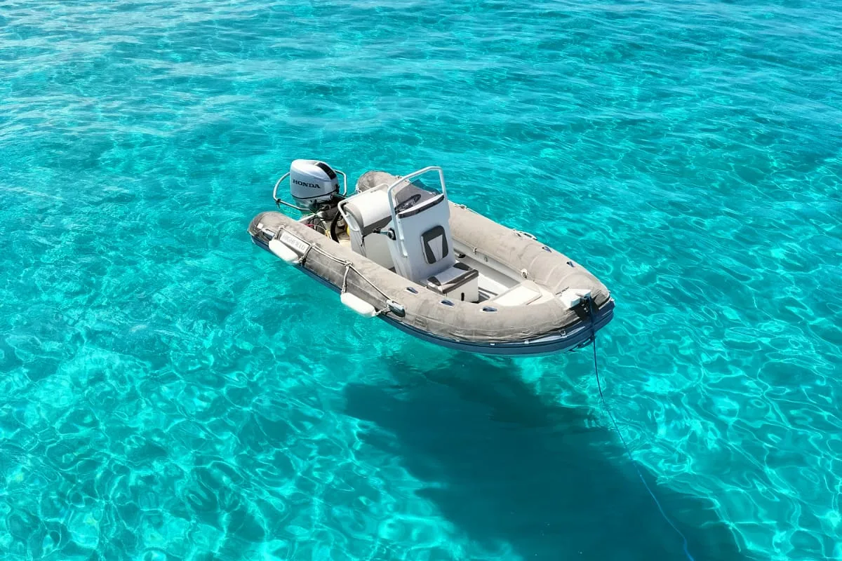 Deck of ZS, a Lagoon 620 catamaran at Ibiza, Spain