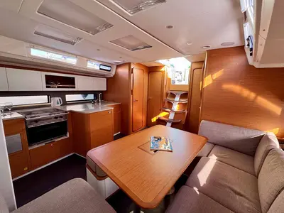 Galley of Leni, a Dufour 41 Performance sailboat at Grad Biograd na Moru, Croatia