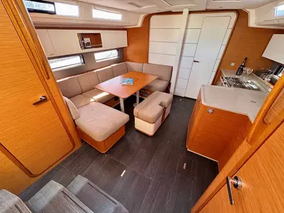 Salon of Leni, a Dufour 41 Performance sailboat at Grad Biograd na Moru, Croatia