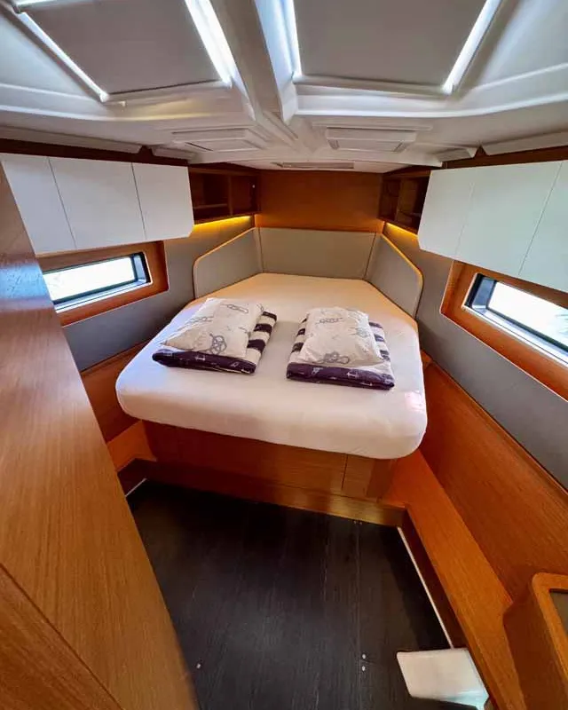 Cabin on Leni, a Dufour 41 Performance sailboat at Grad Biograd na Moru, Croatia