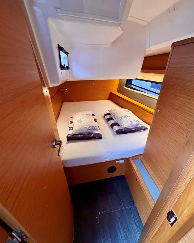 Cabin on Leni, a Dufour 41 Performance sailboat at Grad Biograd na Moru, Croatia