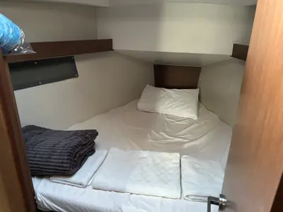 Cabin on Sail Altair, a Beneteau Oceanis 34.1 sailboat at Marmaris, Turkey