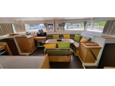 Salon of Chirouble, a Lagoon 421 catamaran at Baan Salak Phet, Thailand