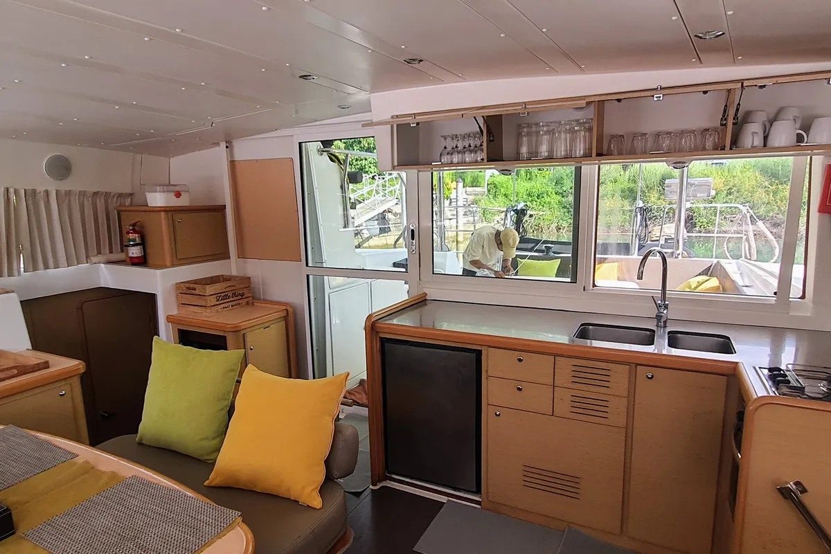 Galley of Chirouble, a Lagoon 421 catamaran at Baan Salak Phet, Thailand