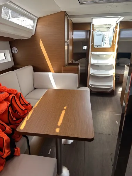 Salon of Taurus, a Jeanneau Sun Odyssey 440 sailboat at Općina Sukošan, Croatia