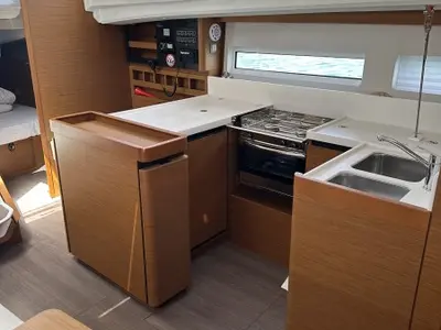 Galley of Taurus, a Jeanneau Sun Odyssey 440 sailboat at Općina Sukošan, Croatia