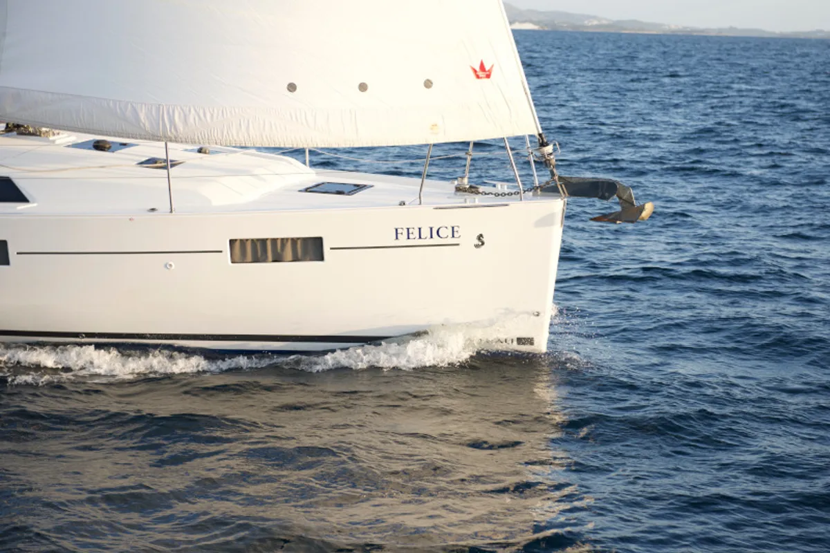 Galley of Felice, a Beneteau Oceanis 41.1 sailboat at Athens, Greece