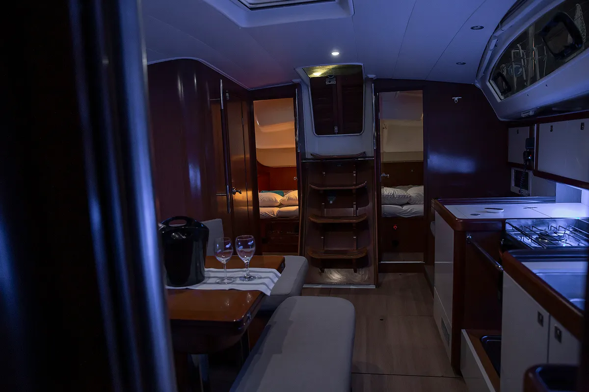 Marco Polo, a Beneteau Oceanis 40 sailboat at Skradin, Croatia