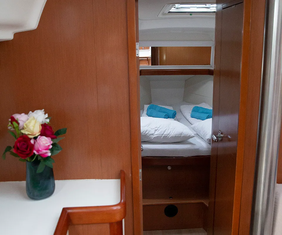 Marco Polo, a Beneteau Oceanis 40 sailboat at Skradin, Croatia