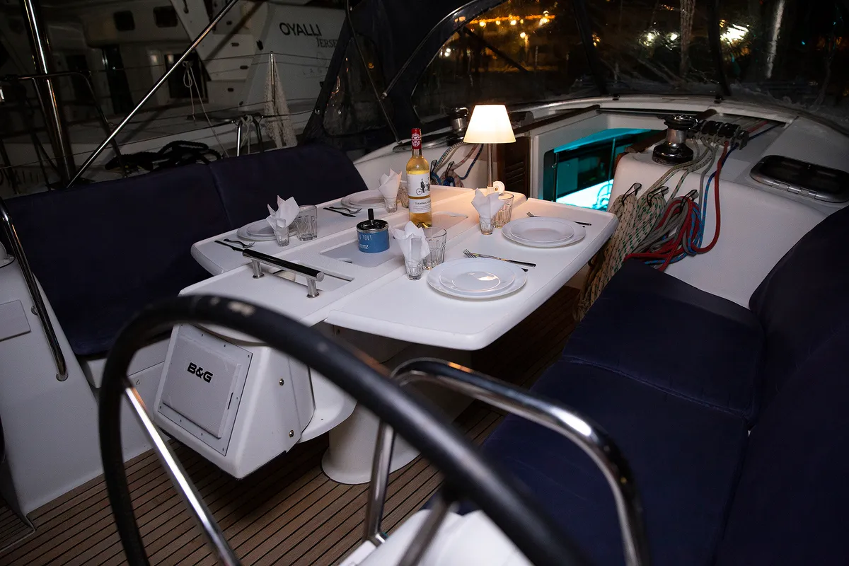 Marco Polo, a Beneteau Oceanis 40 sailboat at Skradin, Croatia