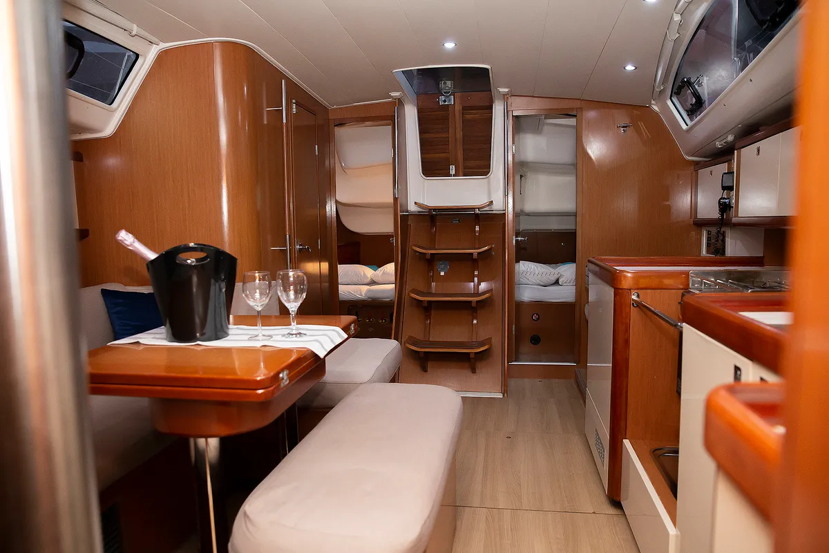 Marco Polo, a Beneteau Oceanis 40 sailboat at Skradin, Croatia