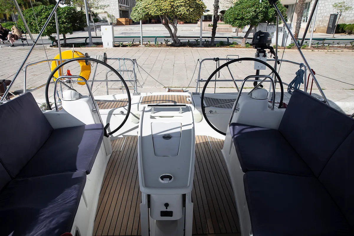 Marco Polo, a Beneteau Oceanis 40 sailboat at Skradin, Croatia