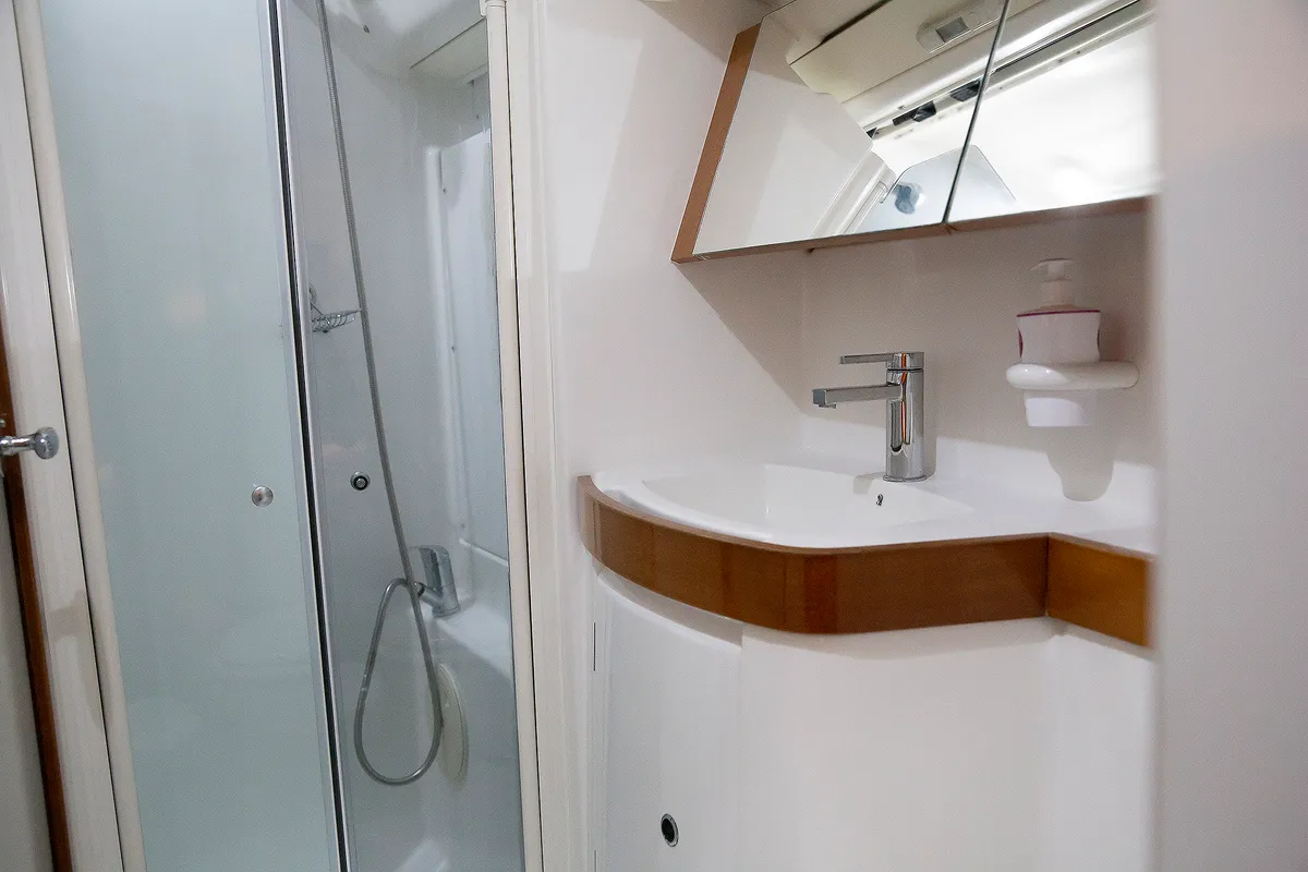 Marco Polo, a Beneteau Oceanis 40 sailboat at Skradin, Croatia