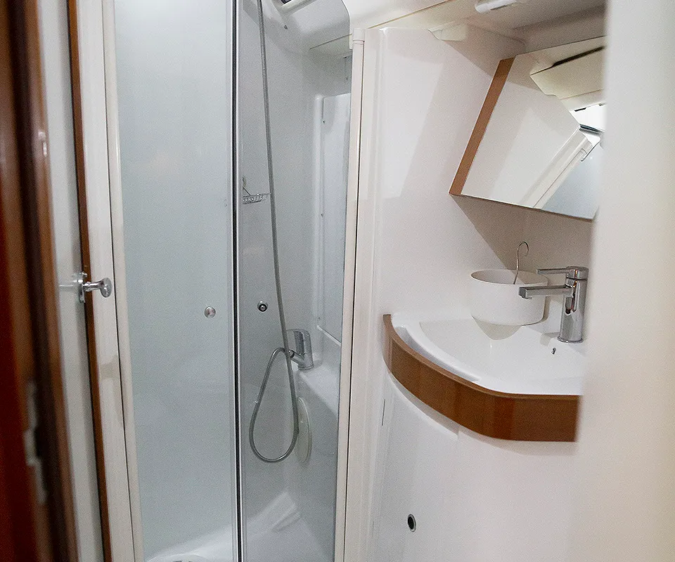 Marco Polo, a Beneteau Oceanis 40 sailboat at Skradin, Croatia