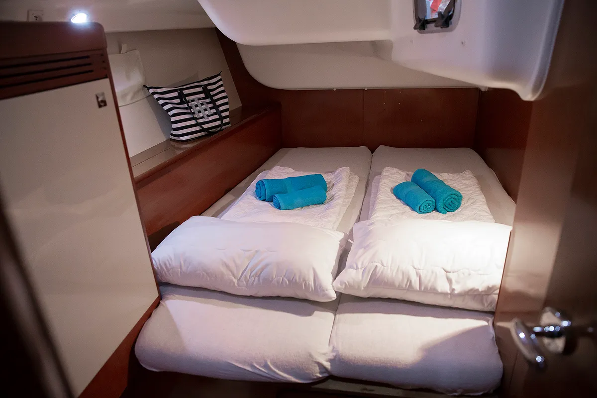 Marco Polo, a Beneteau Oceanis 40 sailboat at Skradin, Croatia