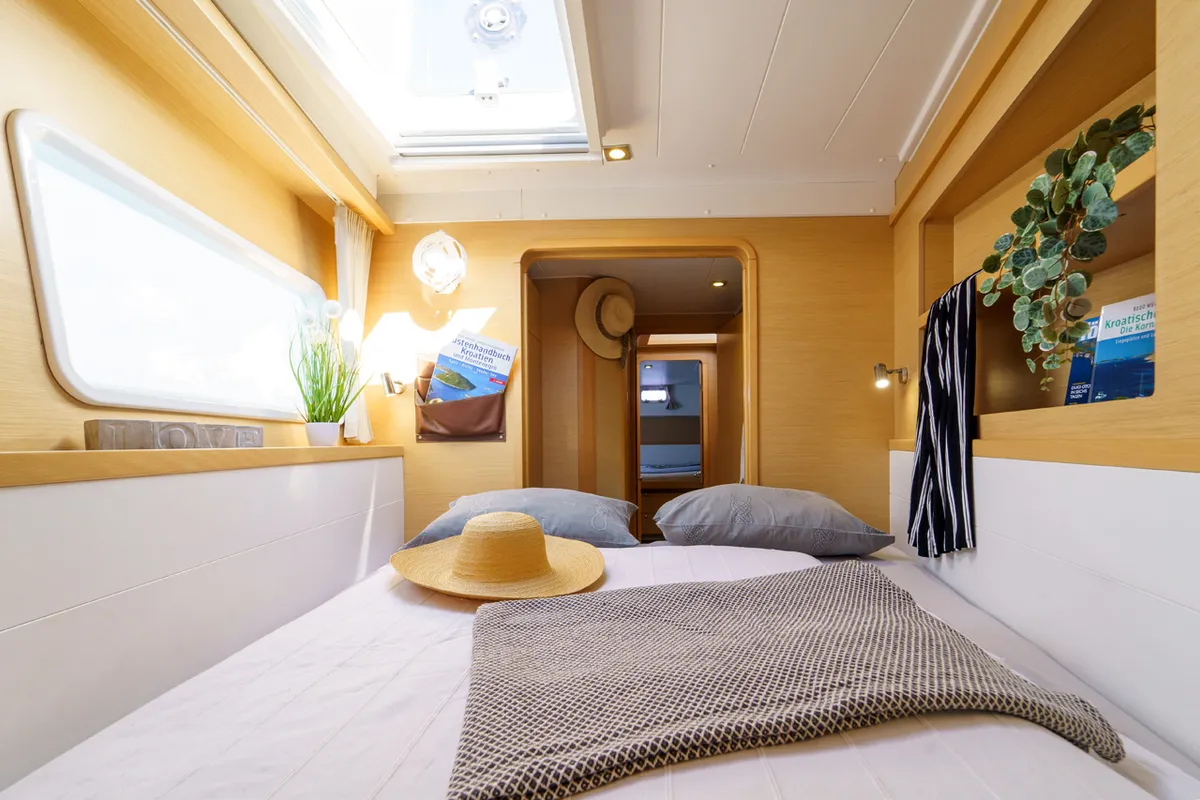 Cabin on White Pearl, a Lagoon 39 catamaran at Grad Šibenik, Croatia