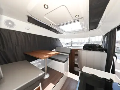 Salon of Lolo, a Beneteau Antares 9 OB motorboat at Pirovac, Croatia