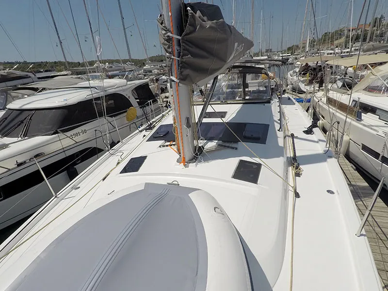 Ljubov, a Dufour 470 sailboat at Grad Šibenik, Croatia