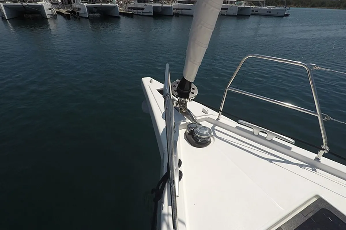 Ljubov, a Dufour 470 sailboat at Grad Šibenik, Croatia