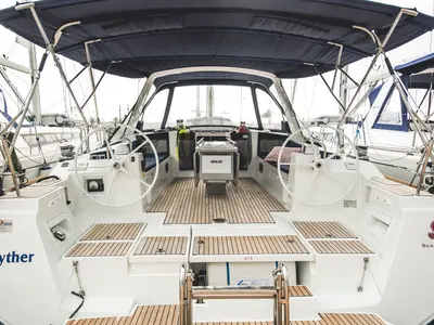 Cabin on Ayther, a Beneteau Oceanis 45 sailboat at Salerno, Italy