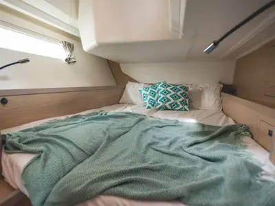 Galley of Ayther, a Beneteau Oceanis 45 sailboat at Salerno, Italy