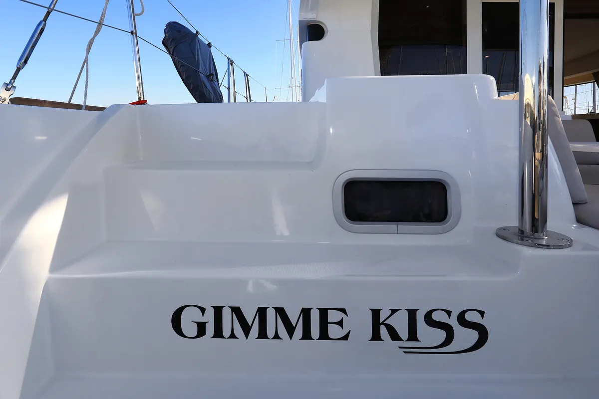 Gimme Kiss, a Lagoon 40 catamaran at Općina Sukošan, Croatia