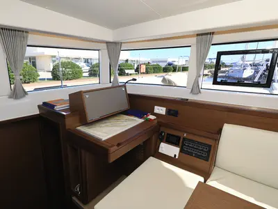 Salon of Gimme Kiss, a Lagoon 40 catamaran at Općina Sukošan, Croatia