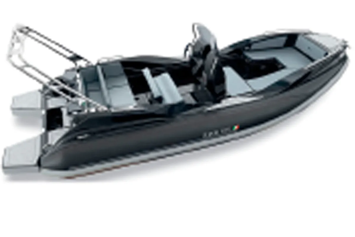 Bollichina, a ZAR 59 SL RIB at Sant Antoni de Portmany, Spain